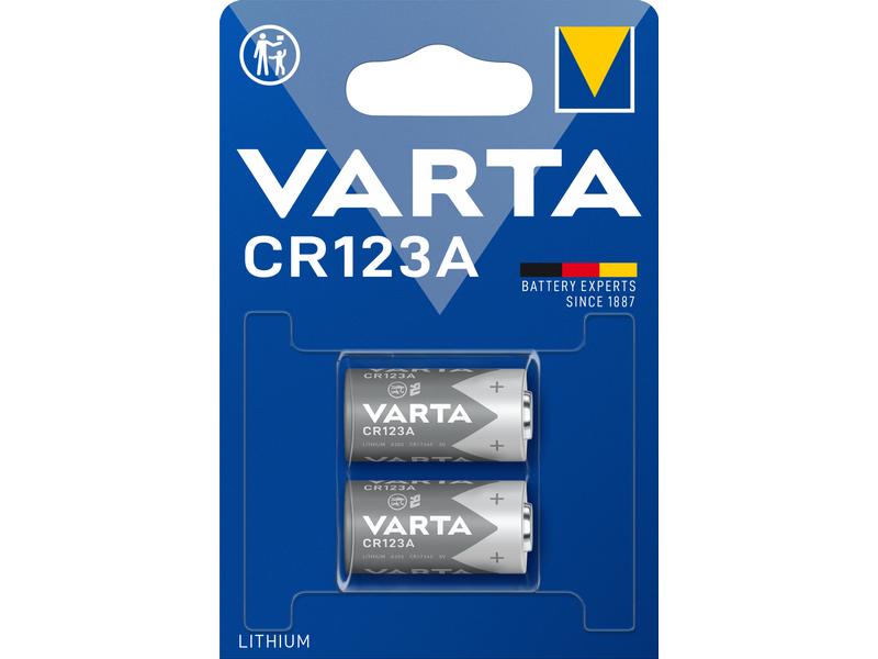 Varta Photobatterie CR123A , 2 Stück Typ CR123A, 2 Stück