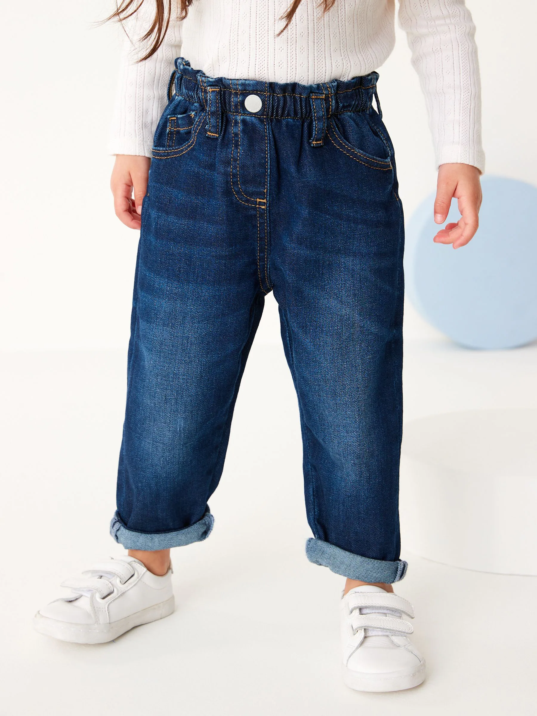 Donker gewassen denim - Mom jeans (3 mnd-7 jr)
