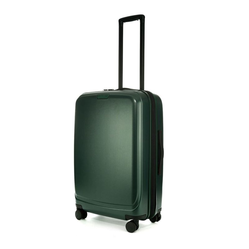 Valise rigide Pure mate Extensible 65 cm Vert foncé