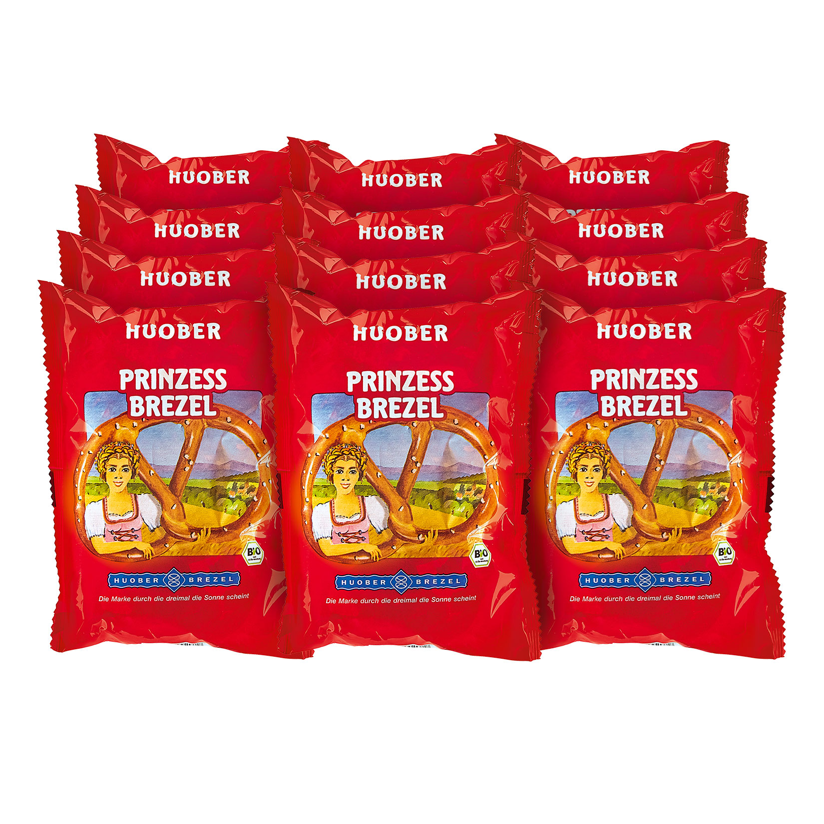 Huober Bio Prinzessbrezel 125 g, 12er Pack