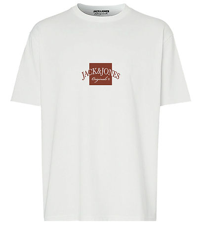 Jack & Jones T-Shirt - JorBoston - Bright White m. Print