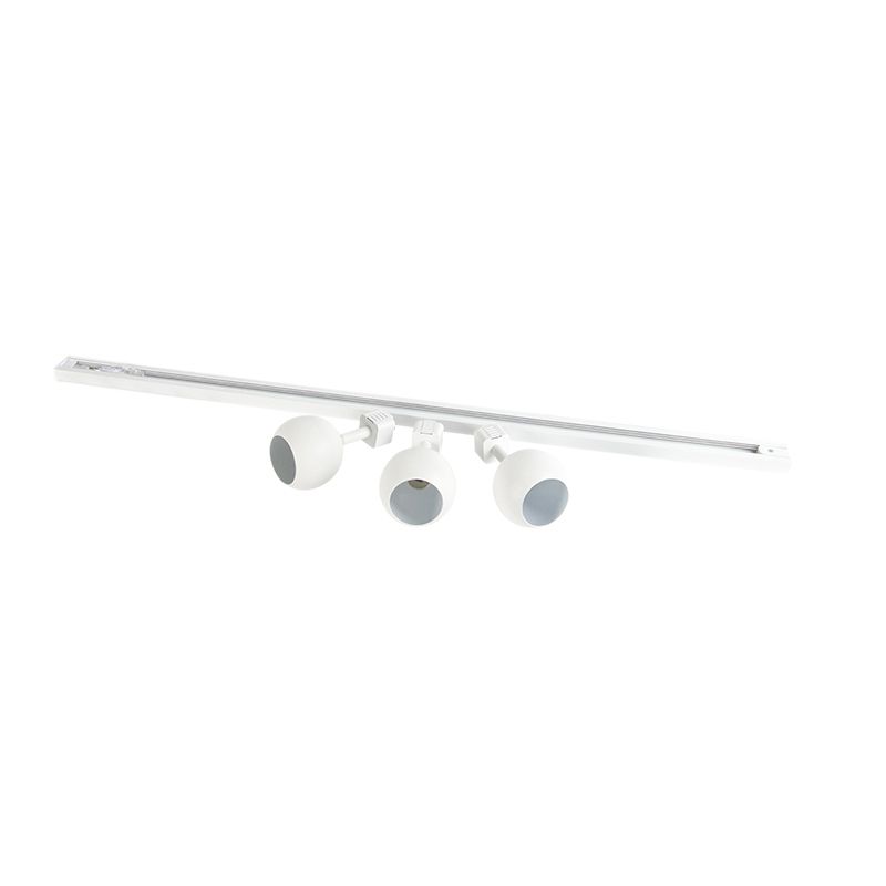 Modern railsysteem met 3 spots wit 1-fase  - Iconic Gissi
