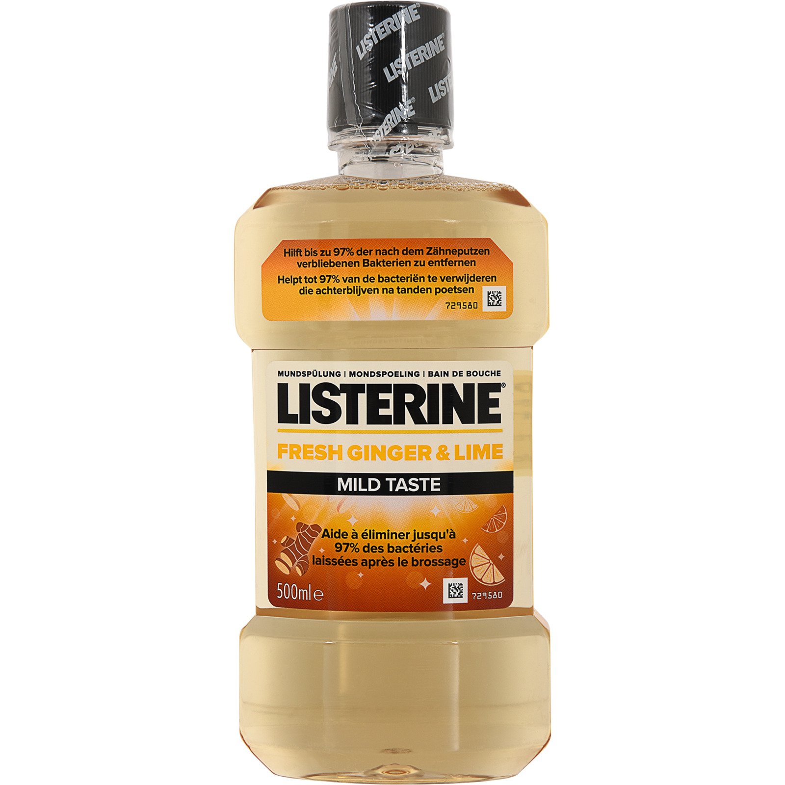 Listerine Mundspülung Ginger & Lime Milder Geschmack 2 x 500 ml