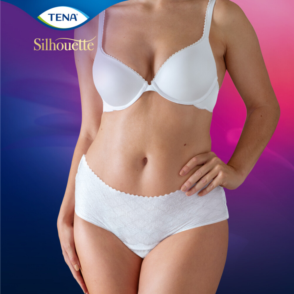 TENA Silhouette Underwear Low Waist Blanc Plus L10 stuks
