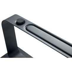 Support pour écran, pieds en acier, anthracite