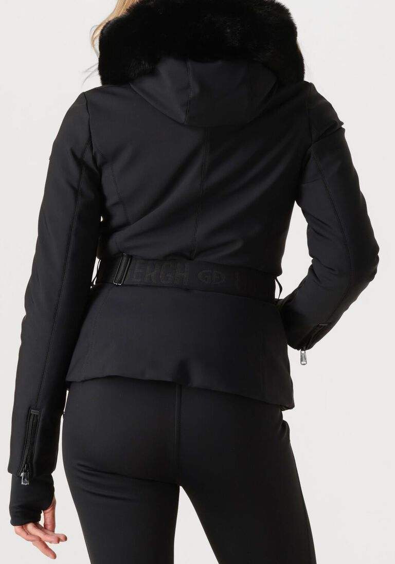 zwarte goldbergh winterjassen hida ski jacket faux border