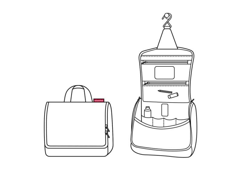 Reisenthel Necessaire Toiletbag Black Kosmetiktasche für alle wichtigen Bad-Accessoires