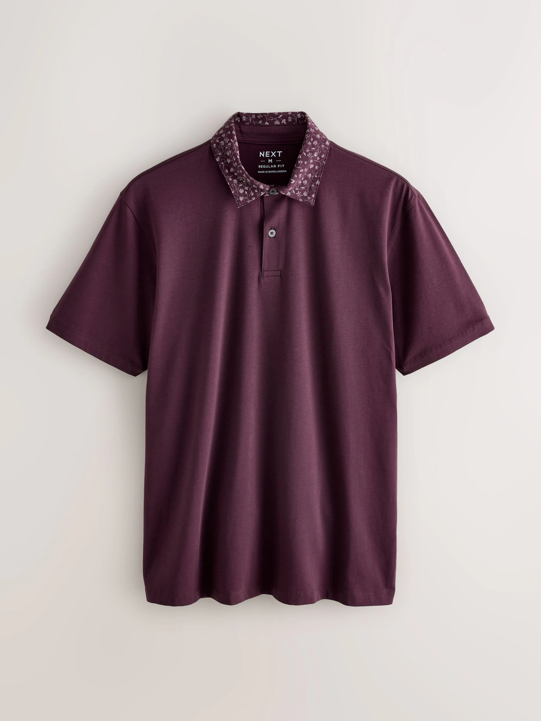 Kraag met bessenprint - Set van 3 jersey poloshirts met korte mouwen
