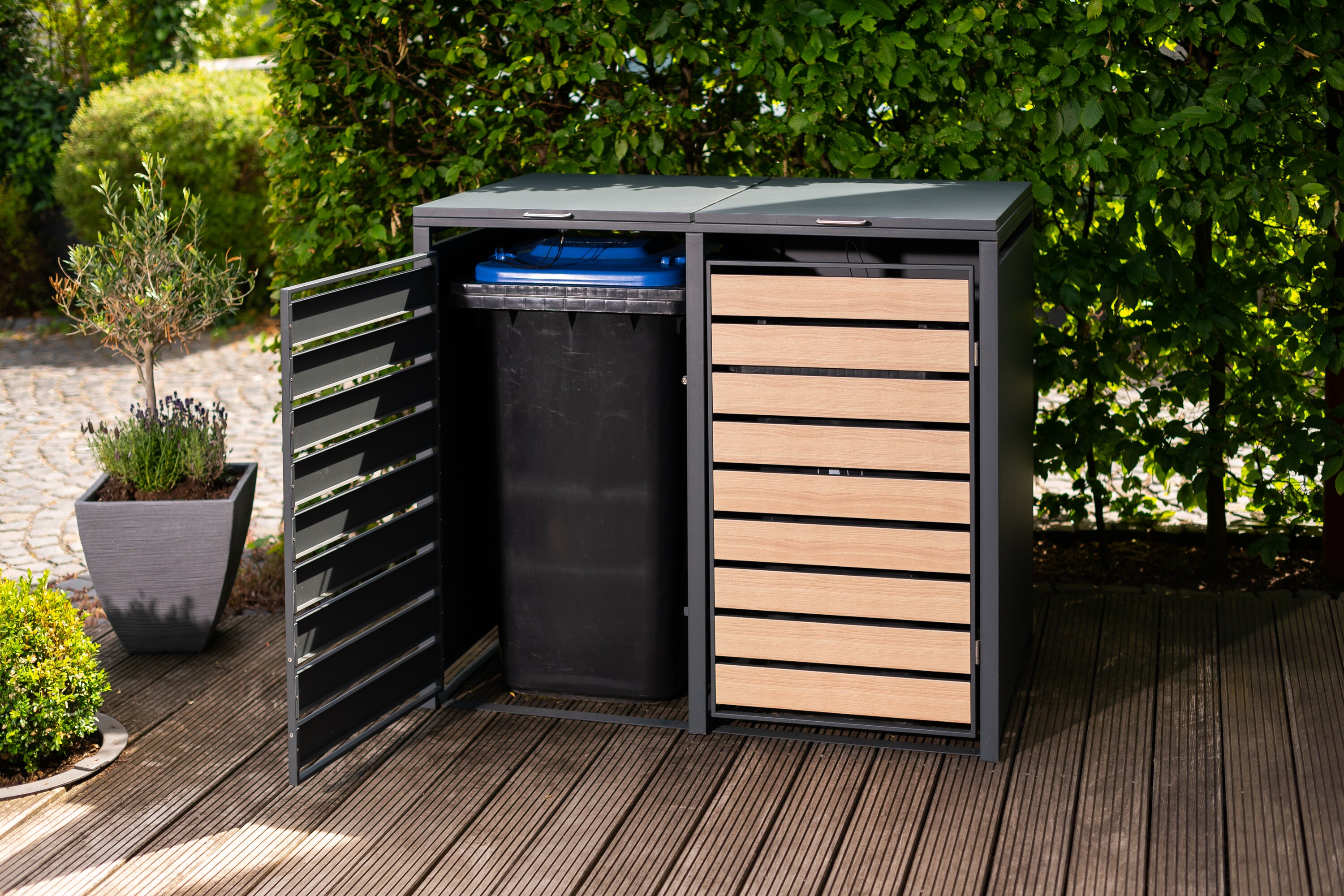 Westmann Mülltonnenbox, Gerätebox 2-fach 240 L