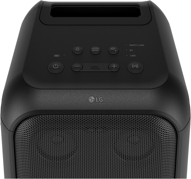 LG Party-Lautsprecher »XBOOM DXL5T« 2.1 (Bluetooth 2.1 Soundsystem | App-Steuerung | Beleuchtungseffekte | DJ-Funktionen | Equalizer | Karaoke-fähig | Multiroom | Wireless Party Connect 200 W)