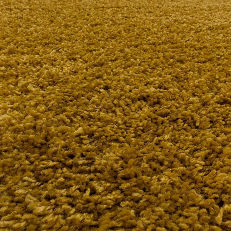 Monaco Soft Shaggy Hoogpolig Vloerkleed Goud - 240x340 CM