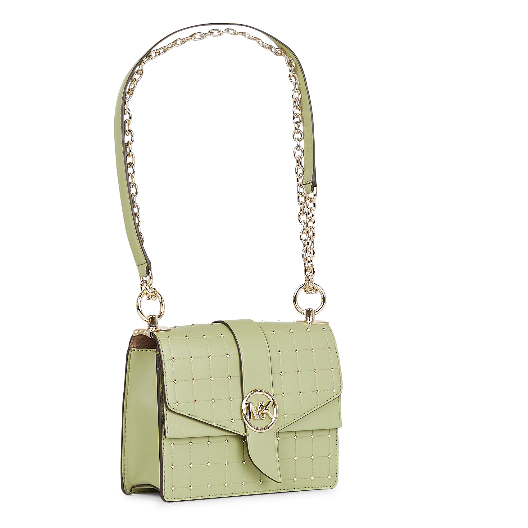 Sac bandoulière à studs| Vert