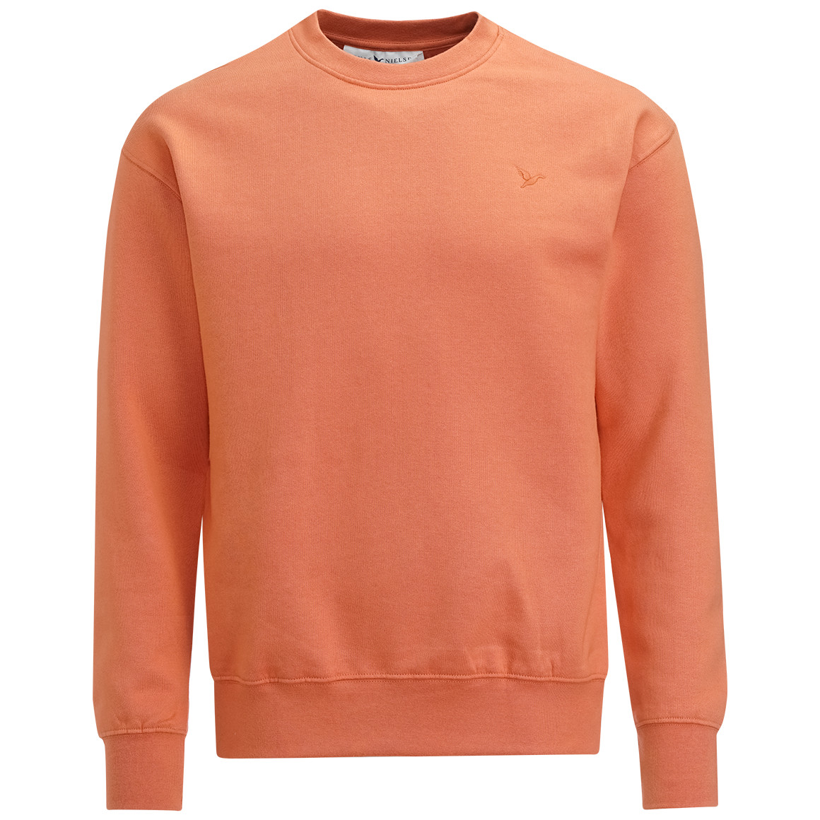 Jonas Nielsen Herren Sweatshirt mit Rundhalsausschnitt orange