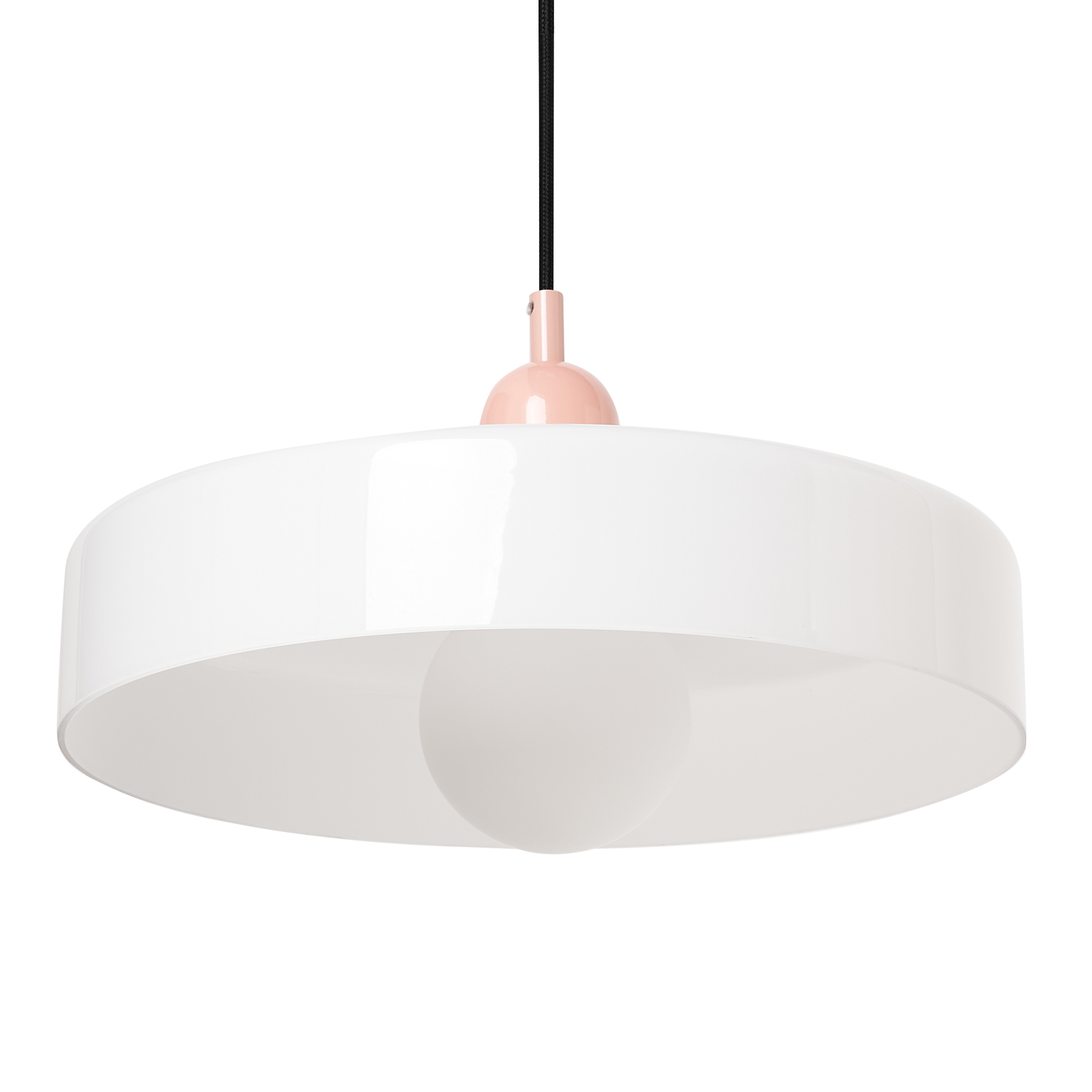 Beliani - PAALA - Hanglamp - Wit - Glas