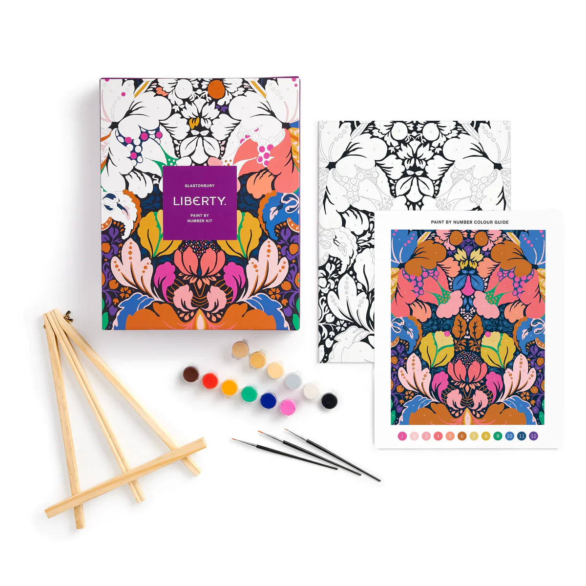 Zik Zak  Liberty Glastonbury Paint by Number DIY-kit