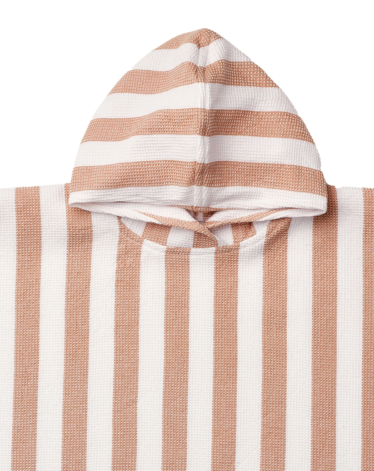 Badeponcho PACO gestreift in tuscany rose