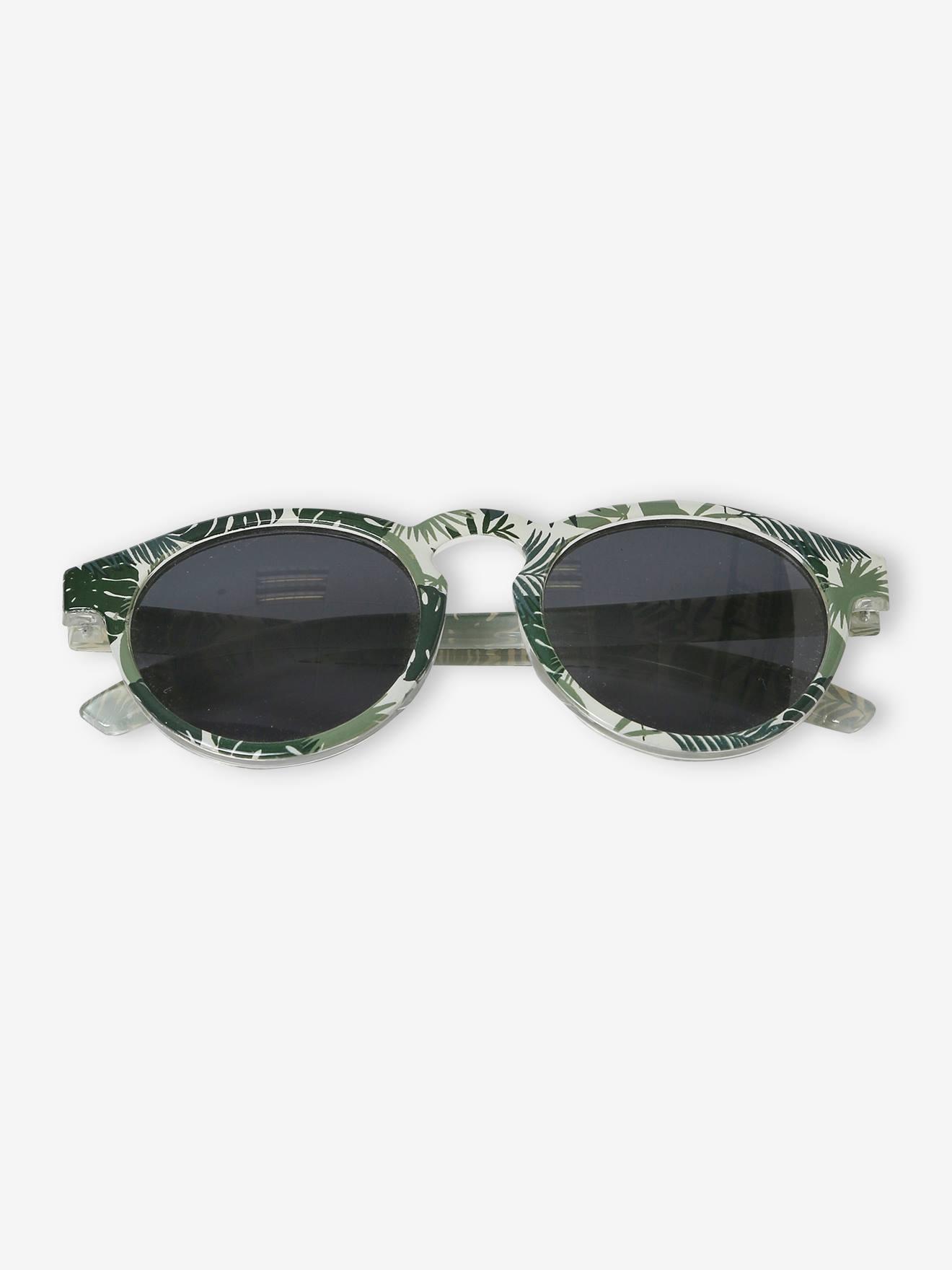 Óculos de sol com estampa verde-salgueiro para meninos