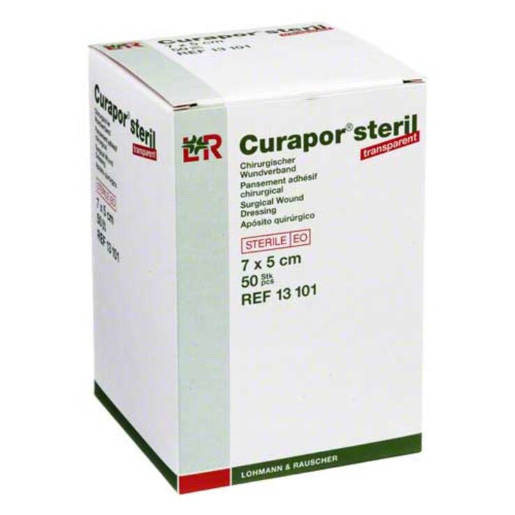 Curapor Wundverband transparent 5x7 cm steril, 50 St
