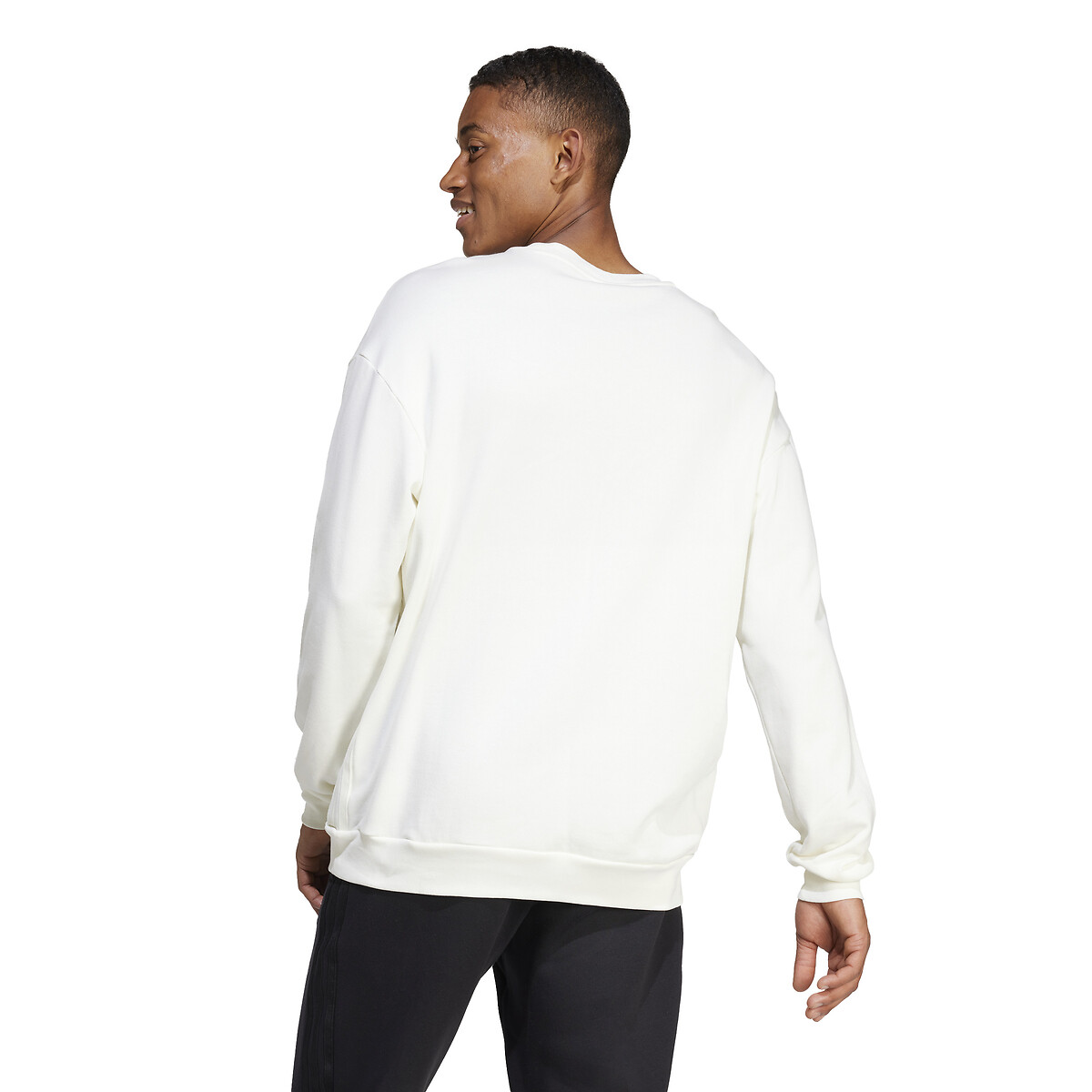 Suéter adidas Performance com gola redonda e logo duplo