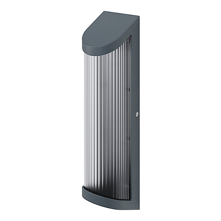 Applique murale Bevel LED intégrée 520lm 8W IP44 GoodHome gris anthracite