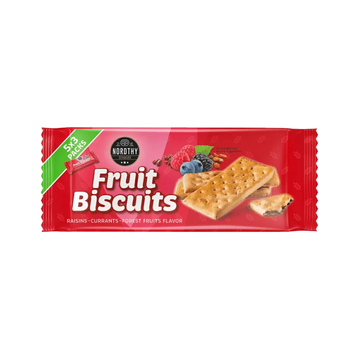 Nordthy  Fruit Biscuits Forest Berry - 218 g
