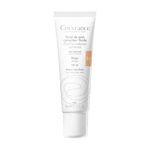 Couvrance -  Fond de teint correcteur unifiant fluide  Beige N°2.5 - peaux claires - 30ml
