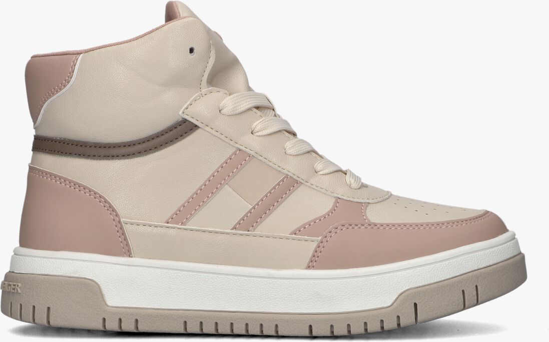TOMMY HILFIGER beige tommy hilfiger hoge sneaker flag high top lace-up