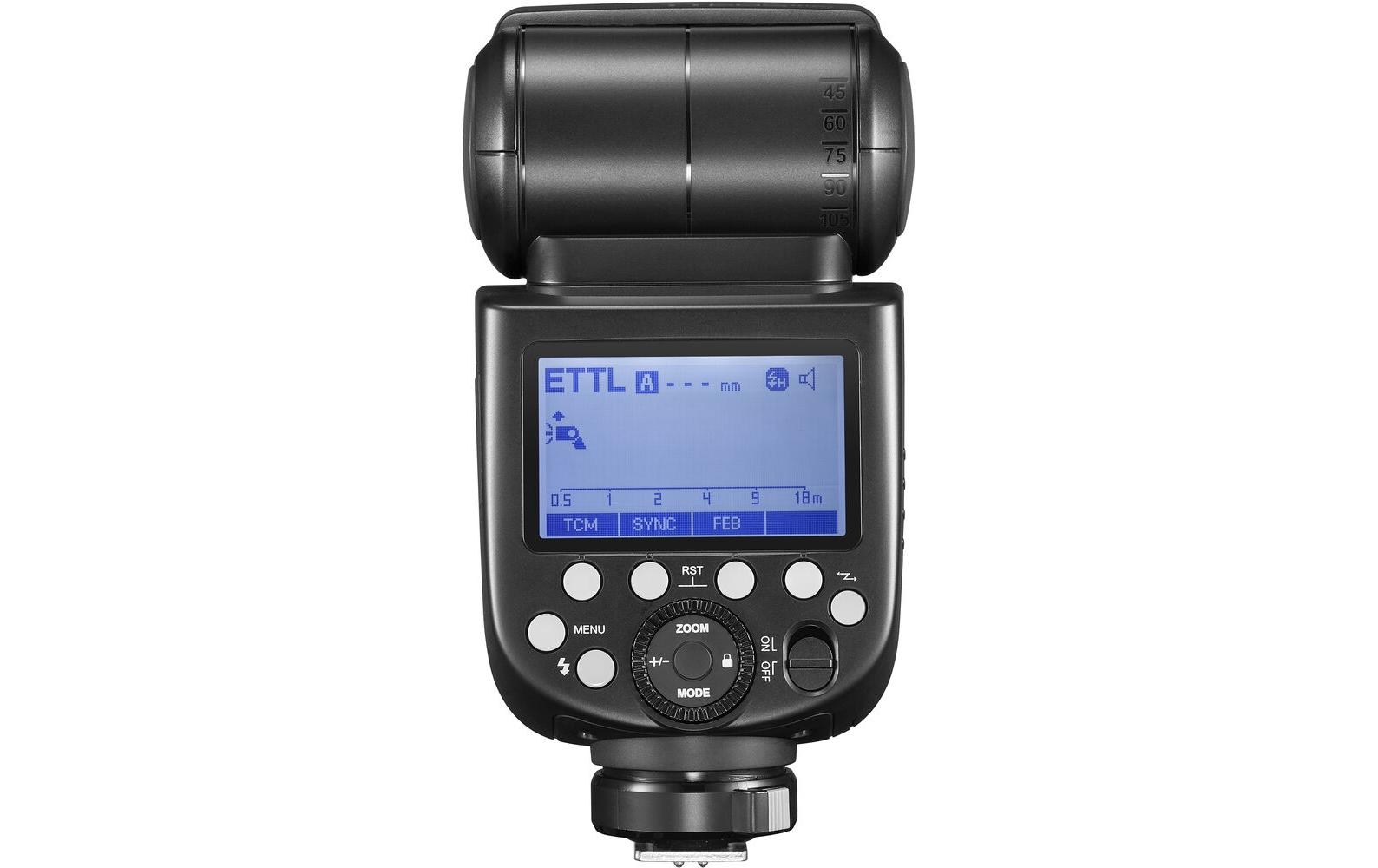 Blitzgerät TT685C II für Nikon<br>Leistungsstarkes Beleuchtungsgerät mit einen hohen Neigungswinkel für Nikon Kamera