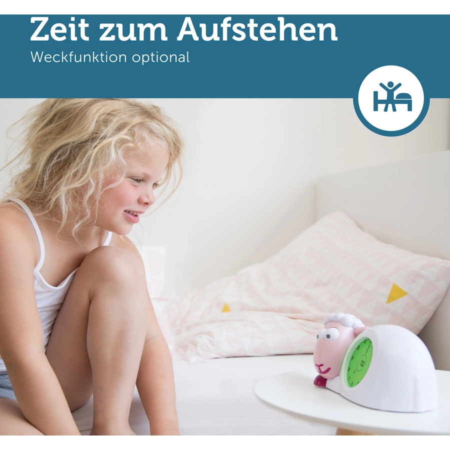 ZAZU Sam Schlaftrainer und Nachtlicht Rosa