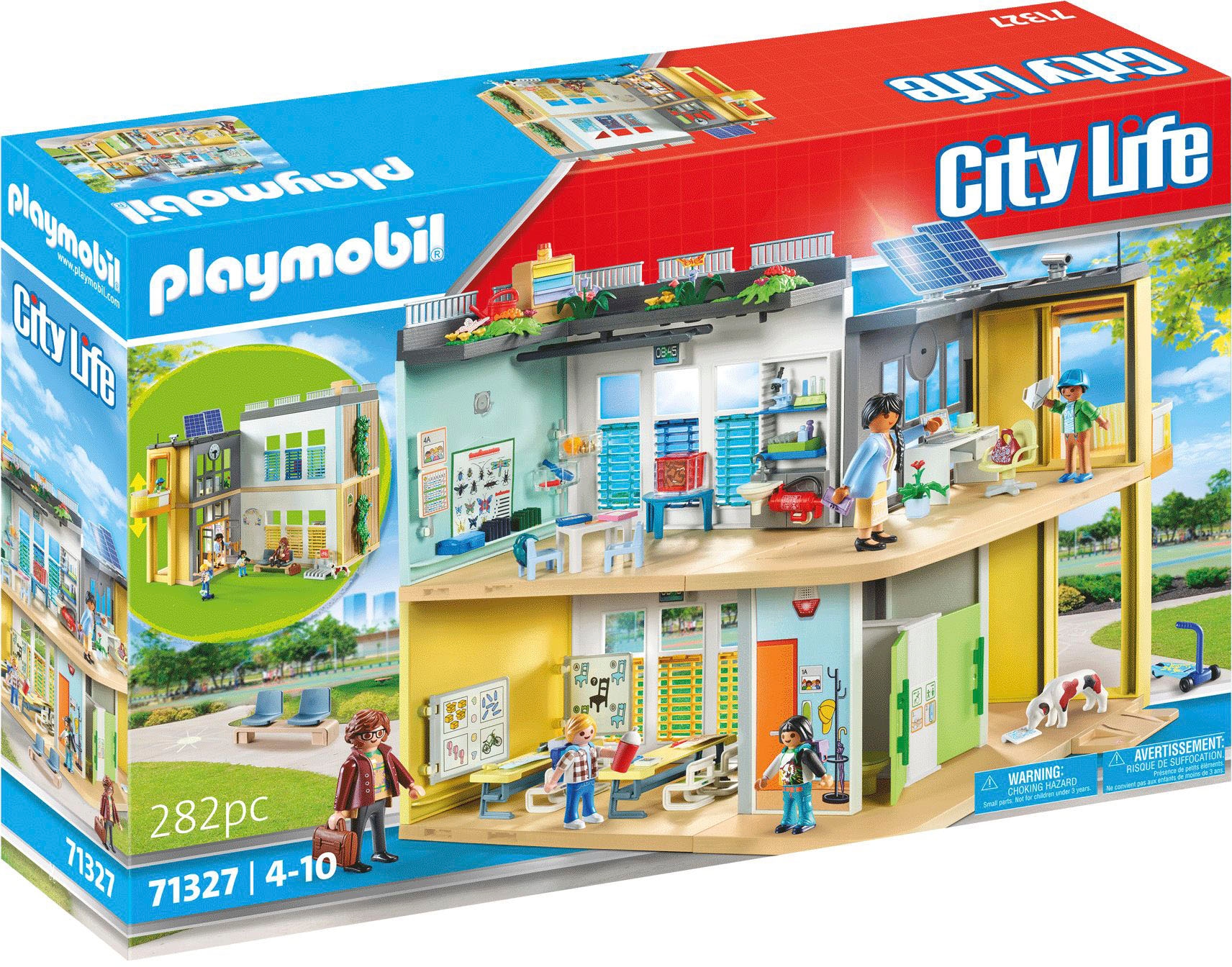 Playmobil® Konstruktions-Spielset »Grosse Schule (71327), My City Life« Made in Germany