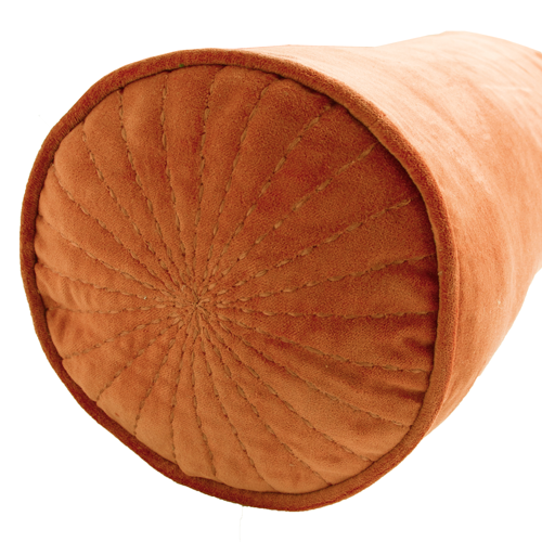 Kussen velours Bolster orangebrass