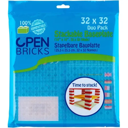 Open Bricks Bauplatten weiß / transparent, 2 Stück