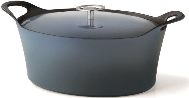 Cuisinox Volcan Gietijzeren Braadpan 29 cm Denim Blue