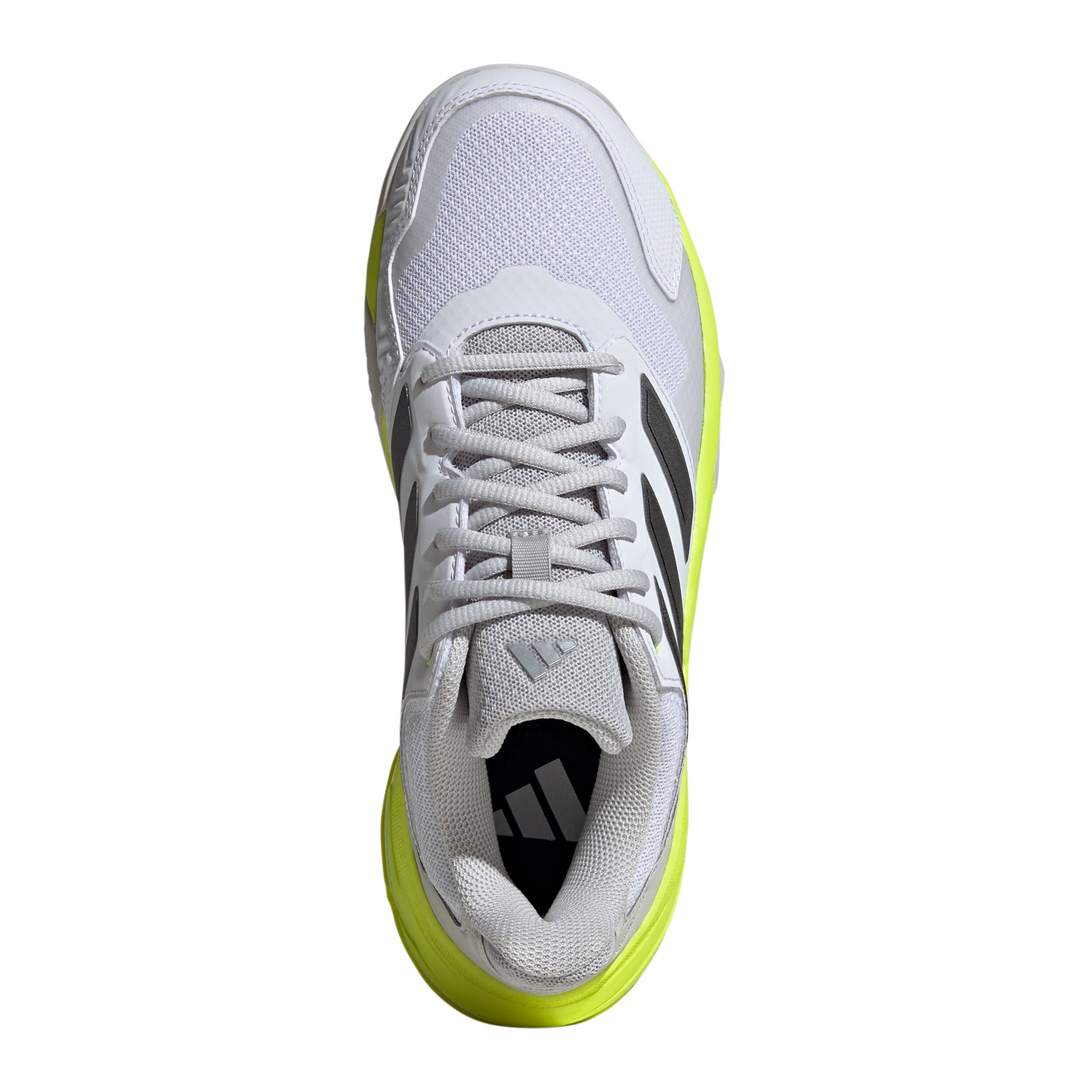 adidas CourtJam Control 3 Chaussure Terre Battue Femmes - Blanc , Jaune Lemon