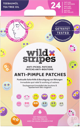 Wild Stripes Ant-Pimple Patches Smile Prevent 24 Pièces
