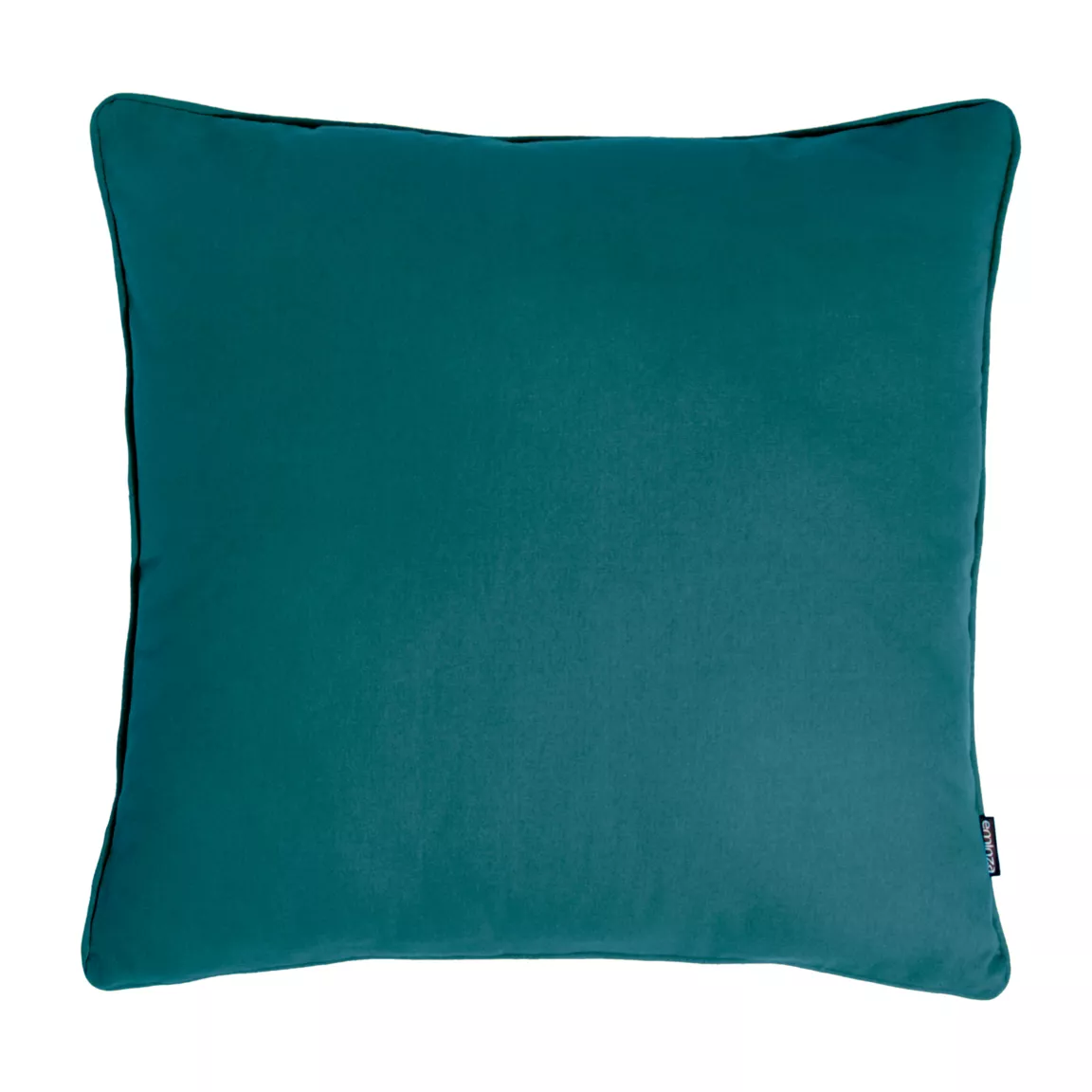 Coussin carré coton (60 x 60 cm) Pixel Bleu canard