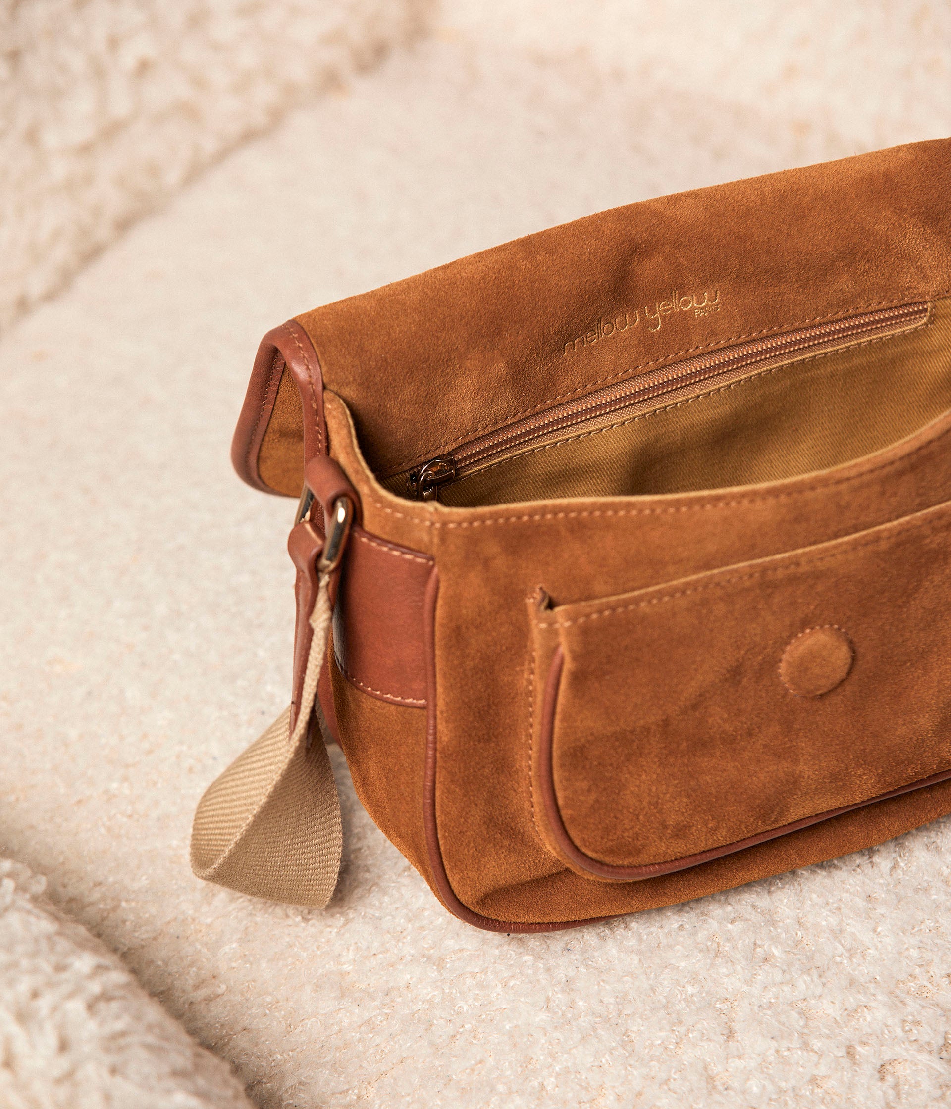 Sac cuir velours Antsa