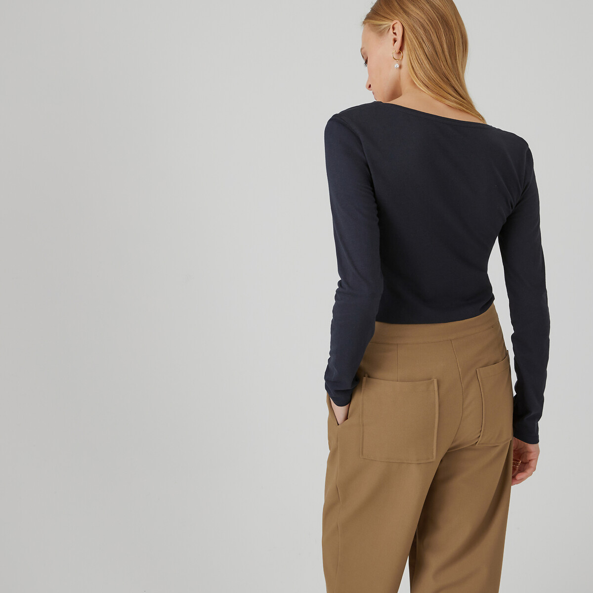 COLEÇÃO LA REDOUTE<br>Camiseta com decote em V
