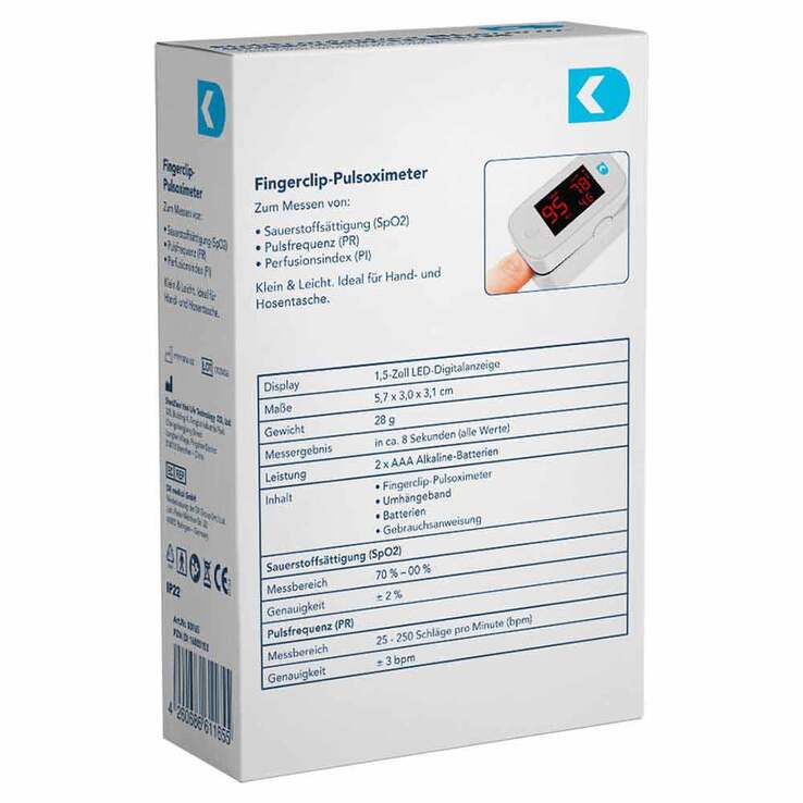 Pulsoximeter Fingerclip digital, 1 St