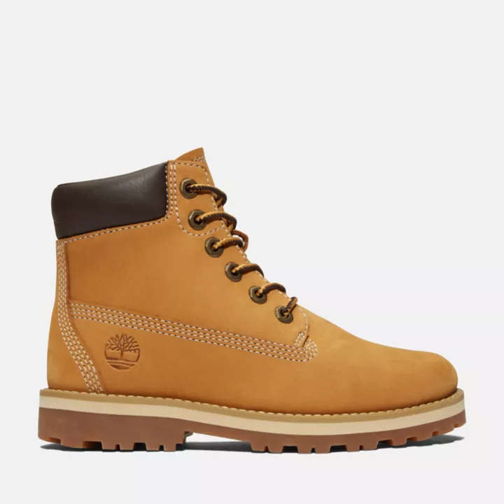 6-Inch Boot Courma Kid à zip latéral pour enfant en jaune
