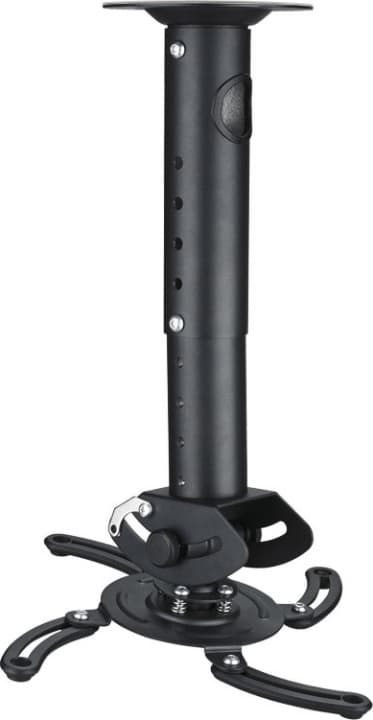 DELTACO, Universal projector mount adj height,15 KG, 360 Swivel, black