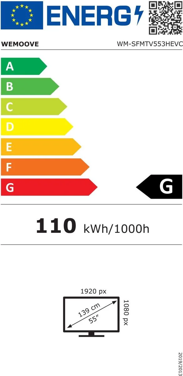 Wemoove WM-SFMTV553HEVC TV LED