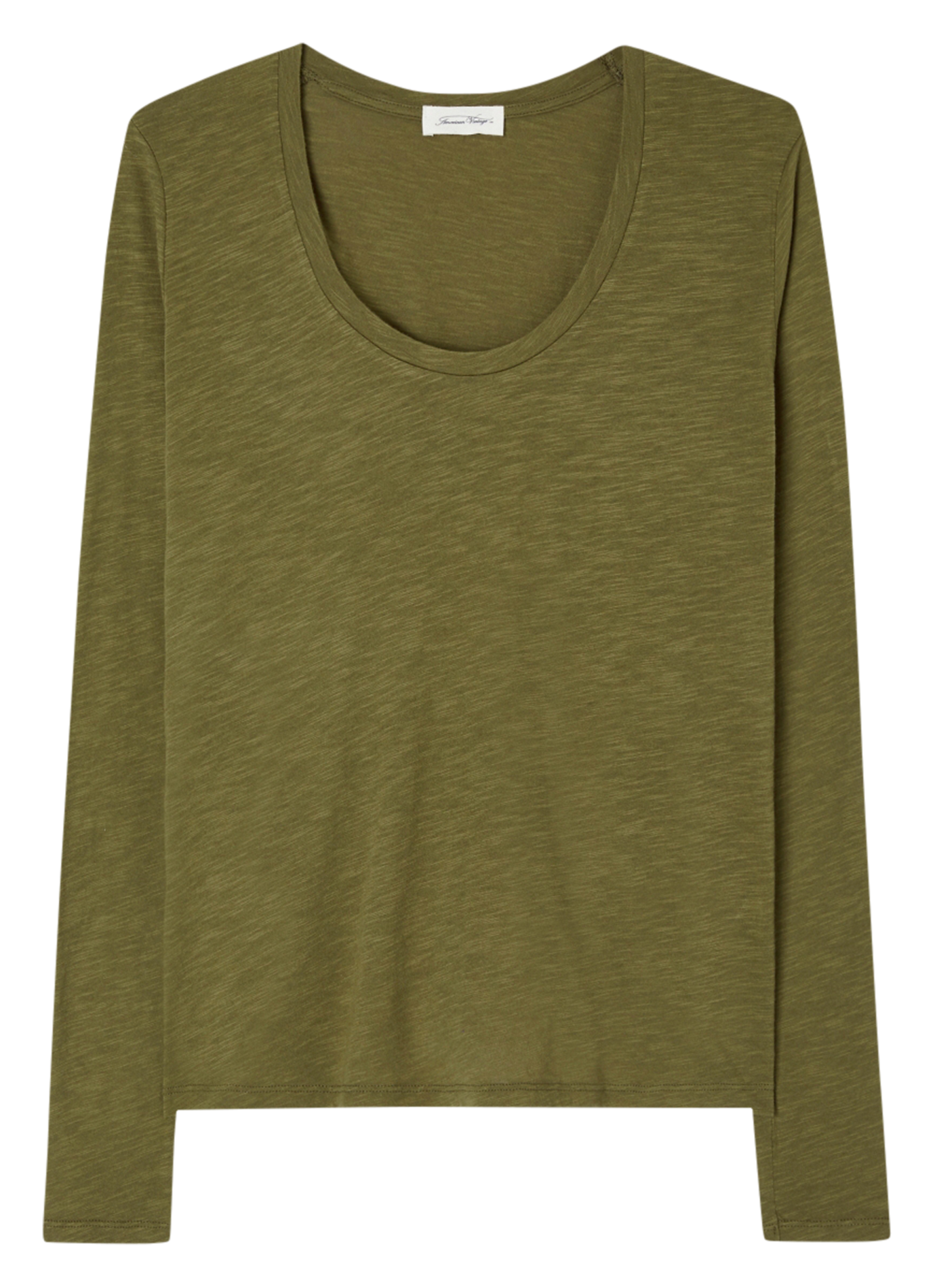 JACKSONVILLE - Tee-shirt col rond en coton mélangé | Kaki