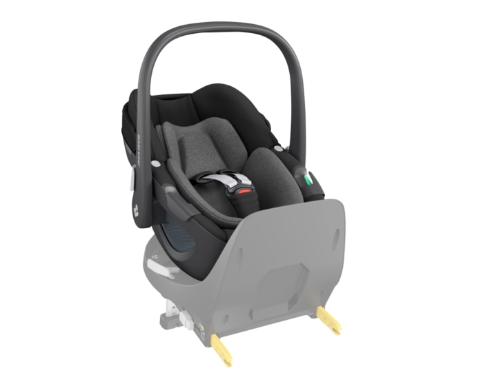 Pebble 360 0 - 15 M  40 - 83 cm  0 - 13 kg    Intuitive FlexiSpin-Drehung mit nur einer Hand |    Komfortable ClimaFlow-Temperaturregulierung |    Easy-in Gurtsystem |    G-CELL-Seitenaufpralltechnologie |