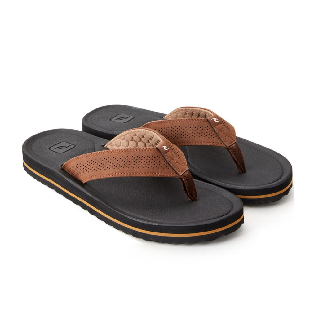 Rip Curl CHIBA - Tongs Homme brown/black