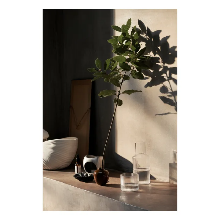Ferm Living Verres Ripple bas - Set de 4
