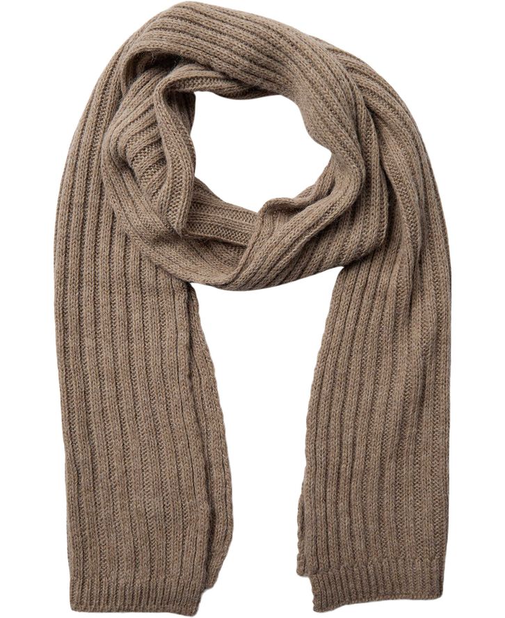 Magasin du Nord Collection Rib Scarf long Beige