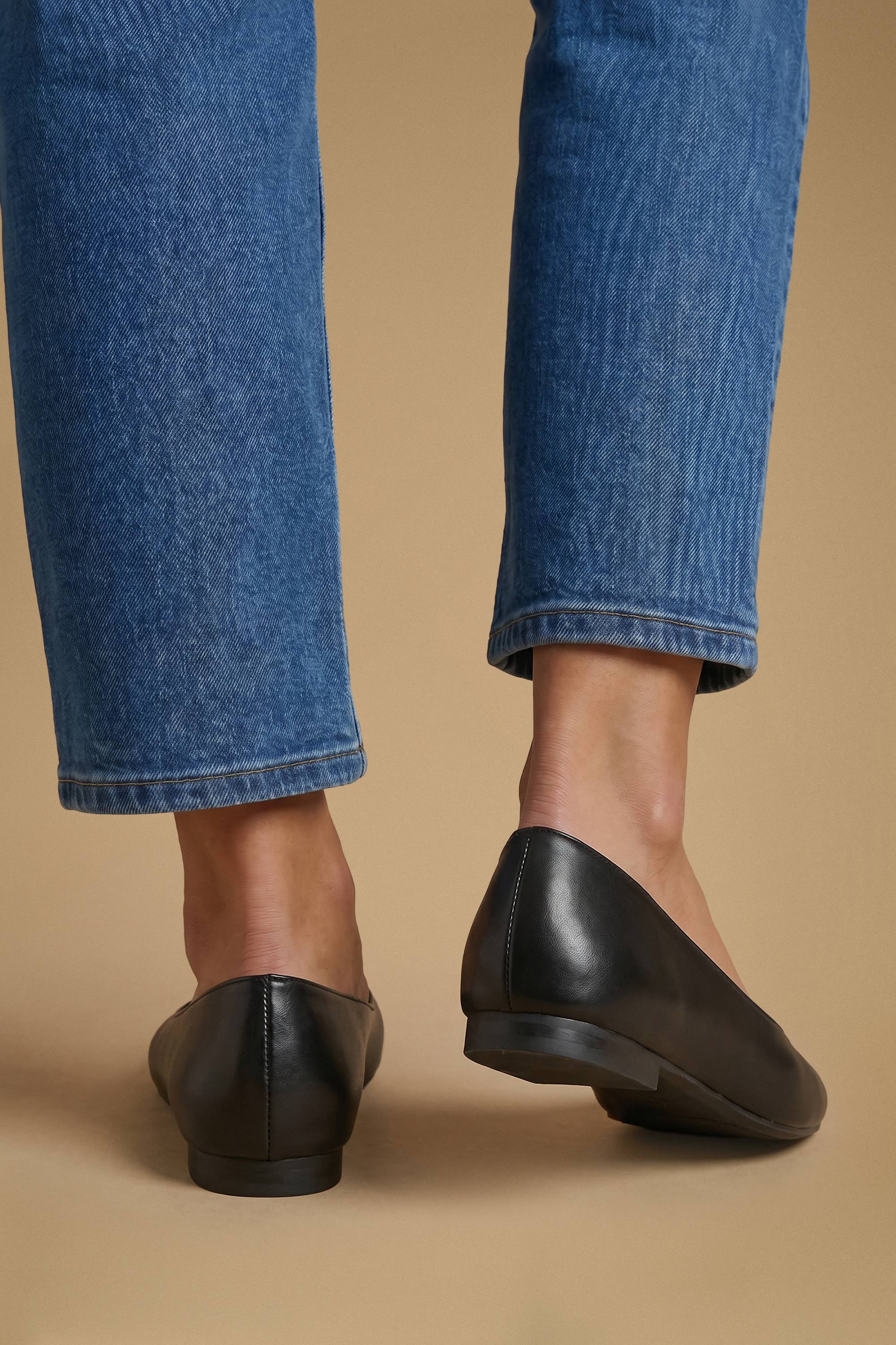 Oasis Ballerines Seraphina En Synthétiquecuir À Bout Carré Et Coupe Haute Rembourrées