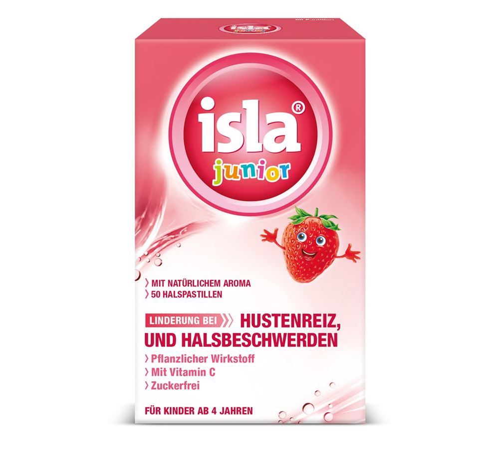 Isla Junior<br>50 Stück, Pastillen, Erdbeere