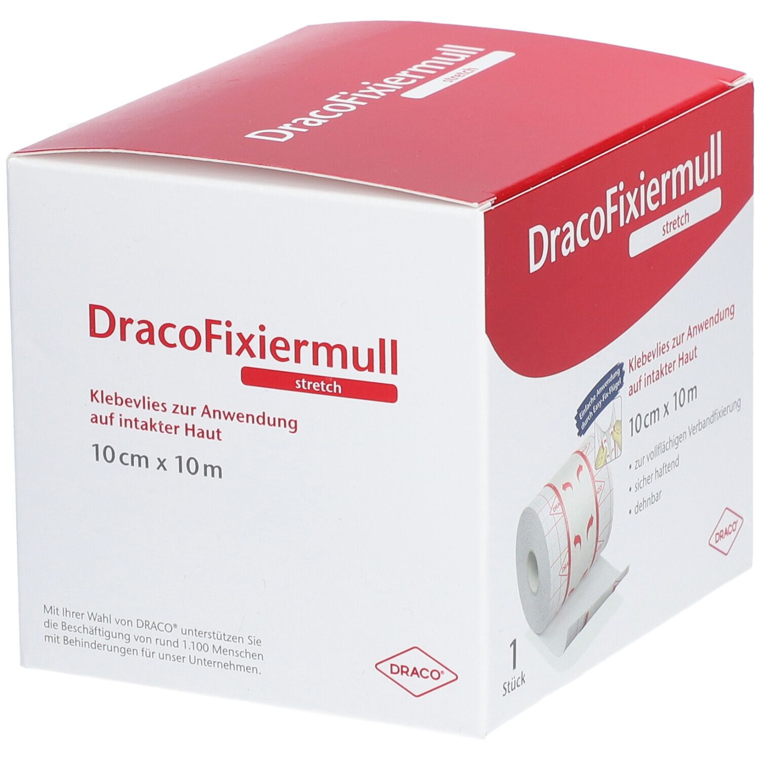 DracoFixiermull stretch 10 cm x 10 m